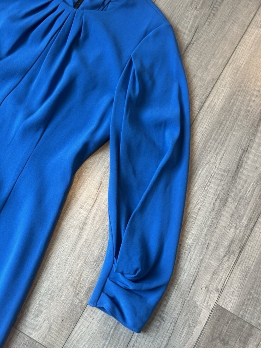 Kobi Halperin Jemima Dress 8 Blue Teal Pleated Long Sleeve NWT Graduation New - Picture 10 of 16